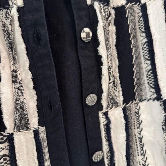 Yak Magic vintage unique Elegant Black and White Women's Blazer. 100% cotton - Picture 3 of 6